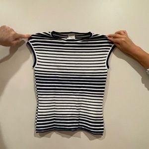 Armani striped shirt sleeve shirt